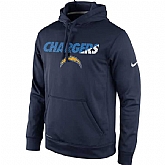 Men's San Diego Chargers Nike Kick Off Staff Performance Pullover Hoodie - Navy Blue,baseball caps,new era cap wholesale,wholesale hats